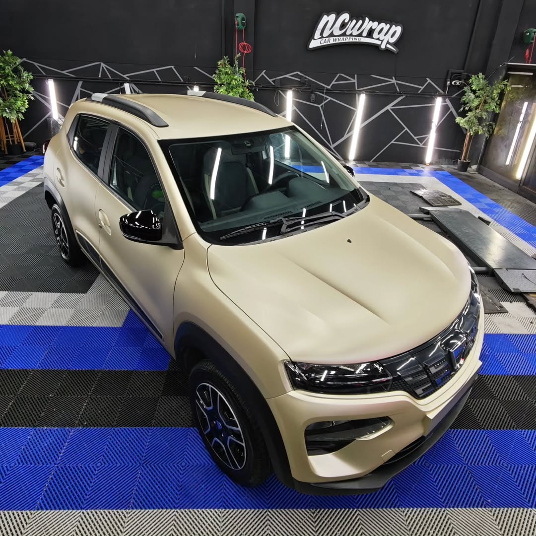 Matte Satin Metallic Champagne Gold Car Wrap PET  review ncw 03