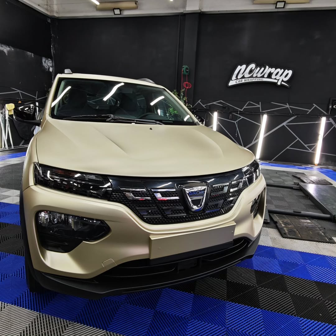 Matte Satin Metallic Champagne Gold Car Wrap PET  review ncw 04