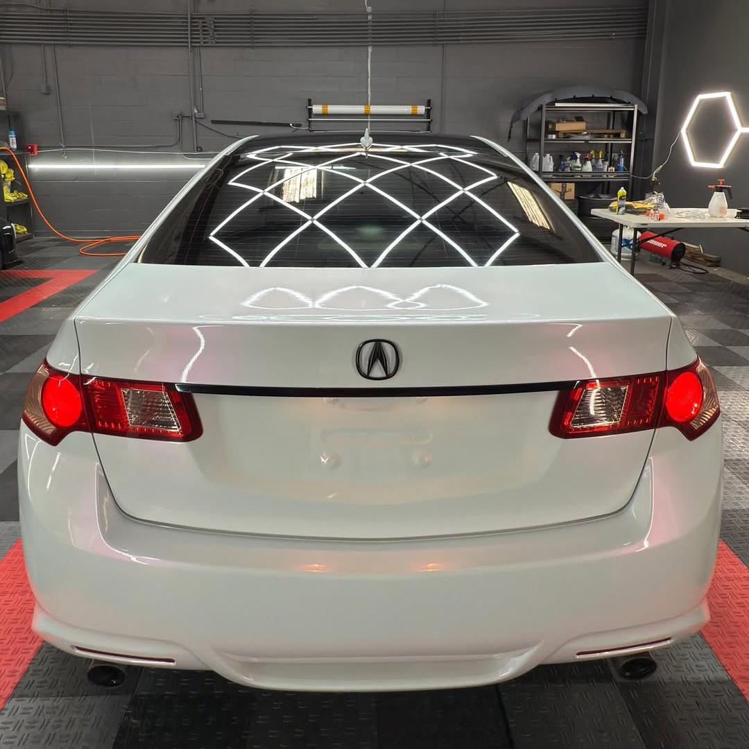 Gloss Metallic Chameleon Pearl Pink White Car Vinyl Wrap PET review 6