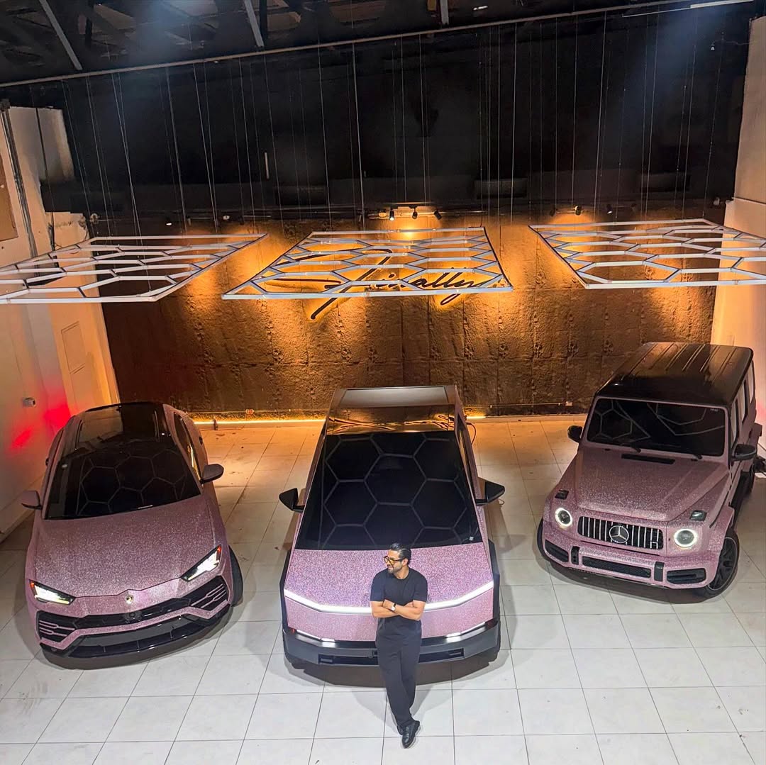 Matte Diamond Glitter Pink Car Vinyl Wrap review 2