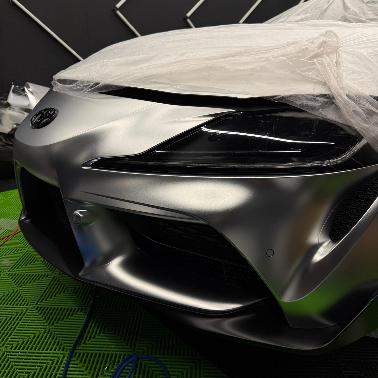 Matte Satin Chrome Silver Car Vinyl Wrap  review asd 00