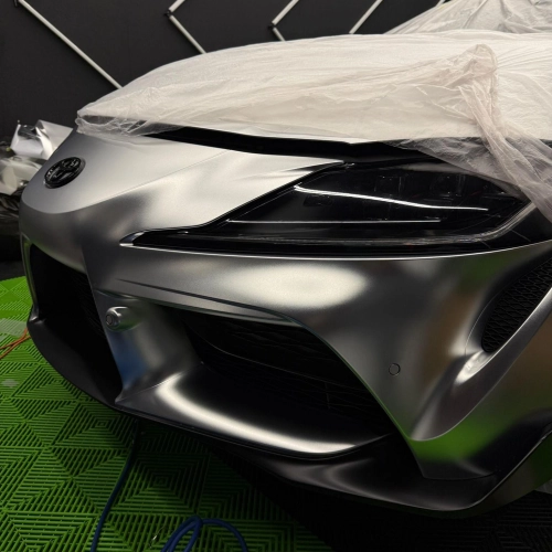 Matte Satin Chrome Silver Car Vinyl Wrap  review 