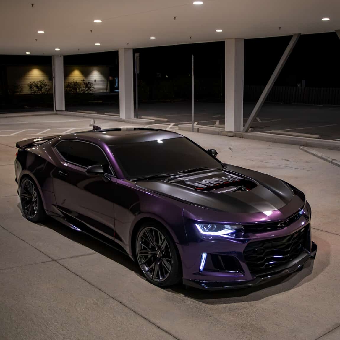 Gloss Metallic Galaxy Purple Car Vinyl Wrap PET review AlukoVinylDesign 04