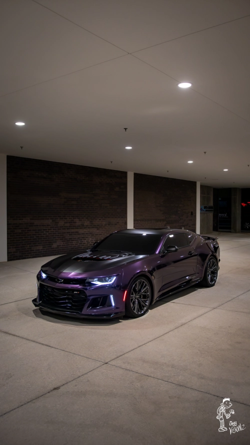 Gloss Metallic Galaxy Purple Car Vinyl Wrap PET review 