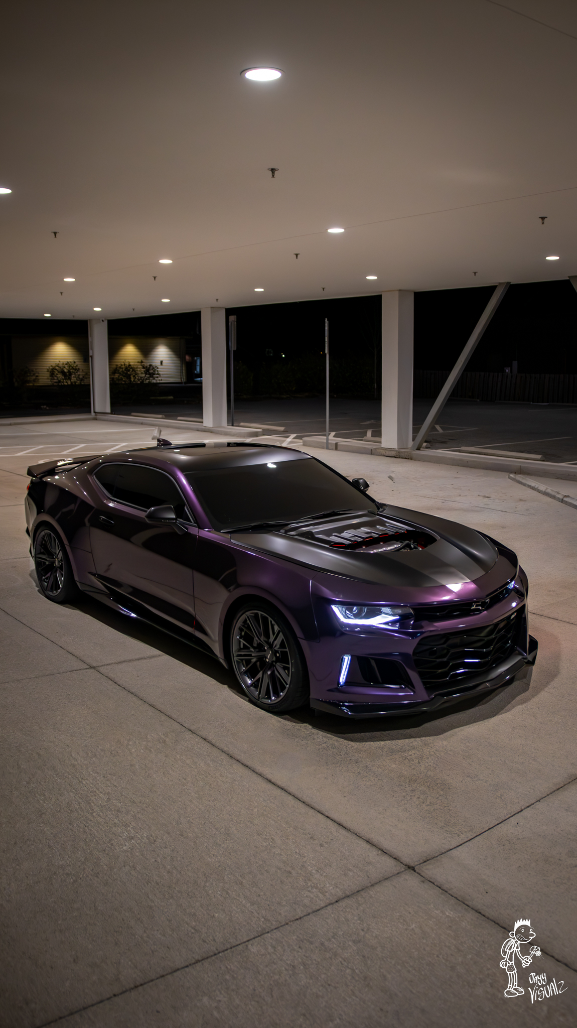 Gloss Metallic Galaxy Purple Car Vinyl Wrap PET review Quan 03