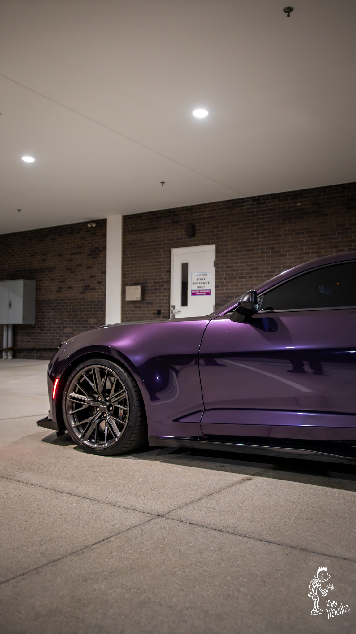 Gloss Metallic Galaxy Purple Car Vinyl Wrap PET review Quan 04