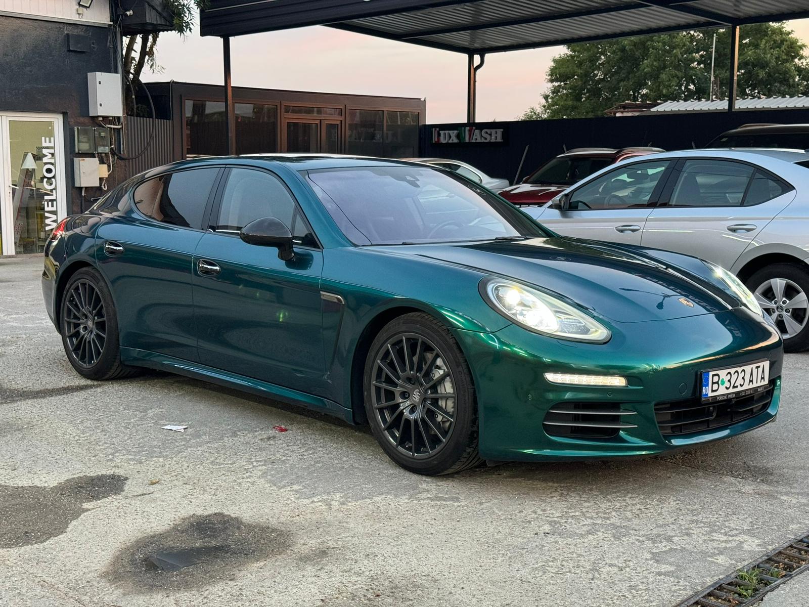 Gloss Metallic British Royal Green Car Vinyl Wrap PET  review alukovinyl 05