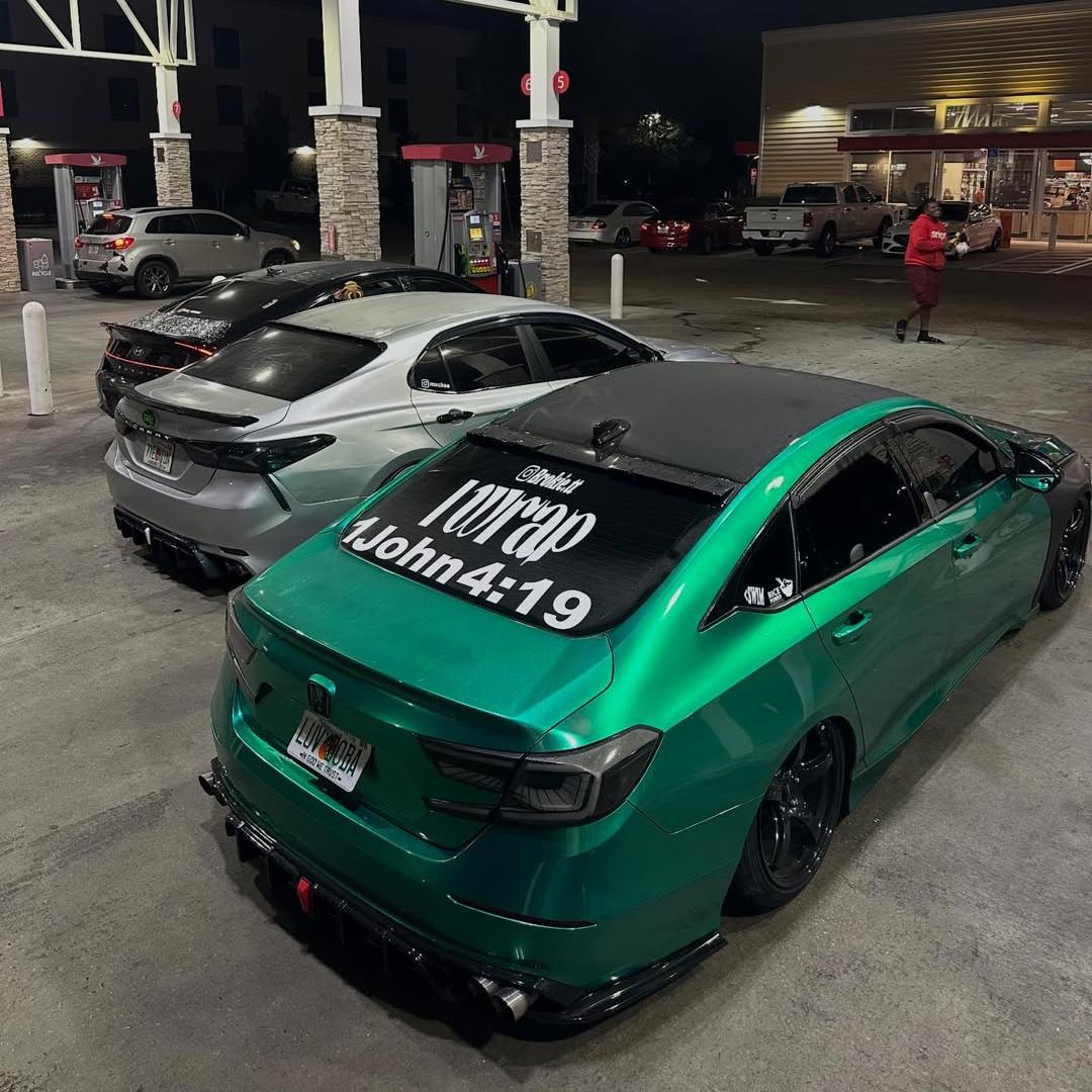 Gloss Metallic Emerald Green Car Wrap Vinyl PET review brokie.tt 02