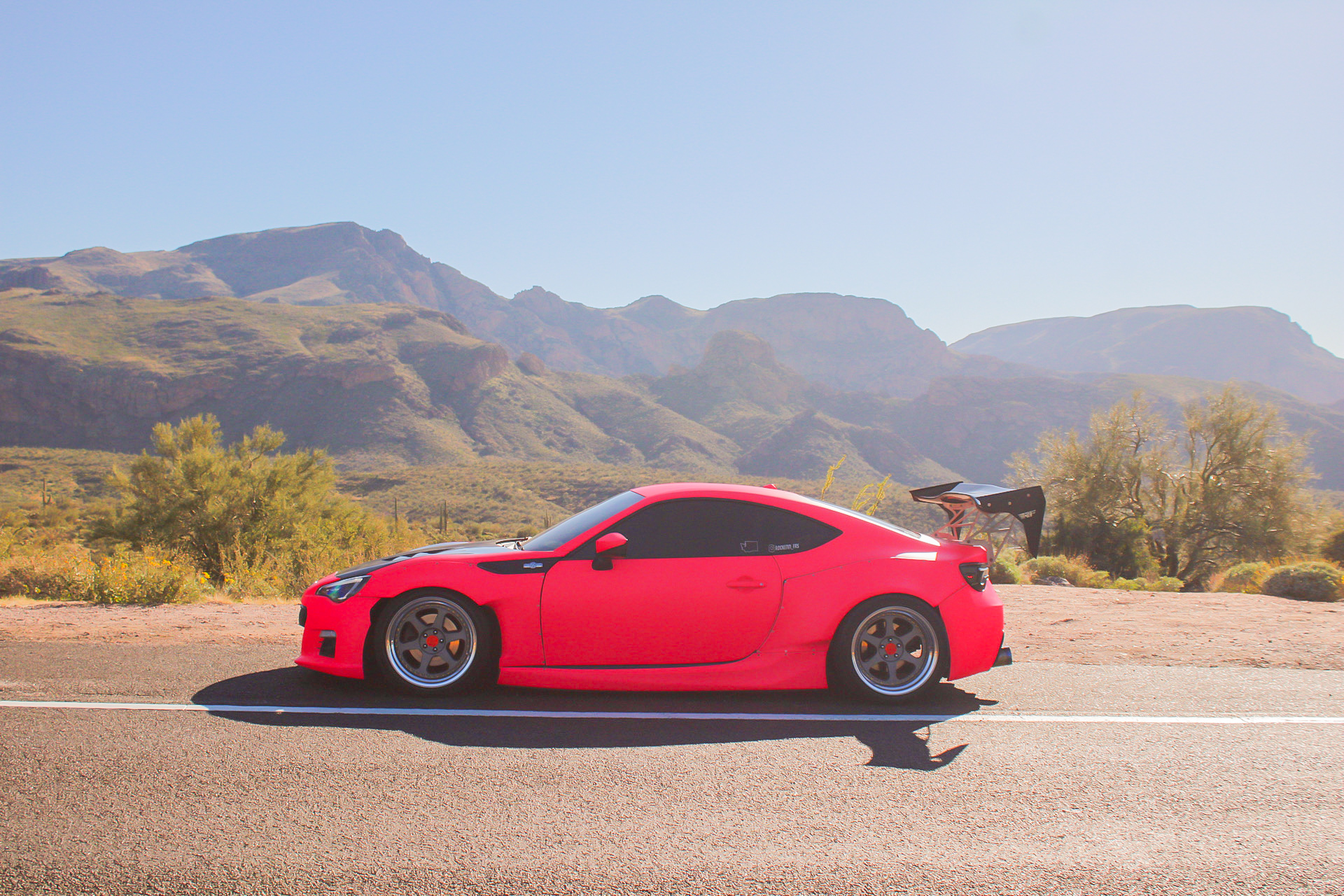 Ultimate Flat Fluorescent Pink Car Vinyl Wrap PET review Caleb 03