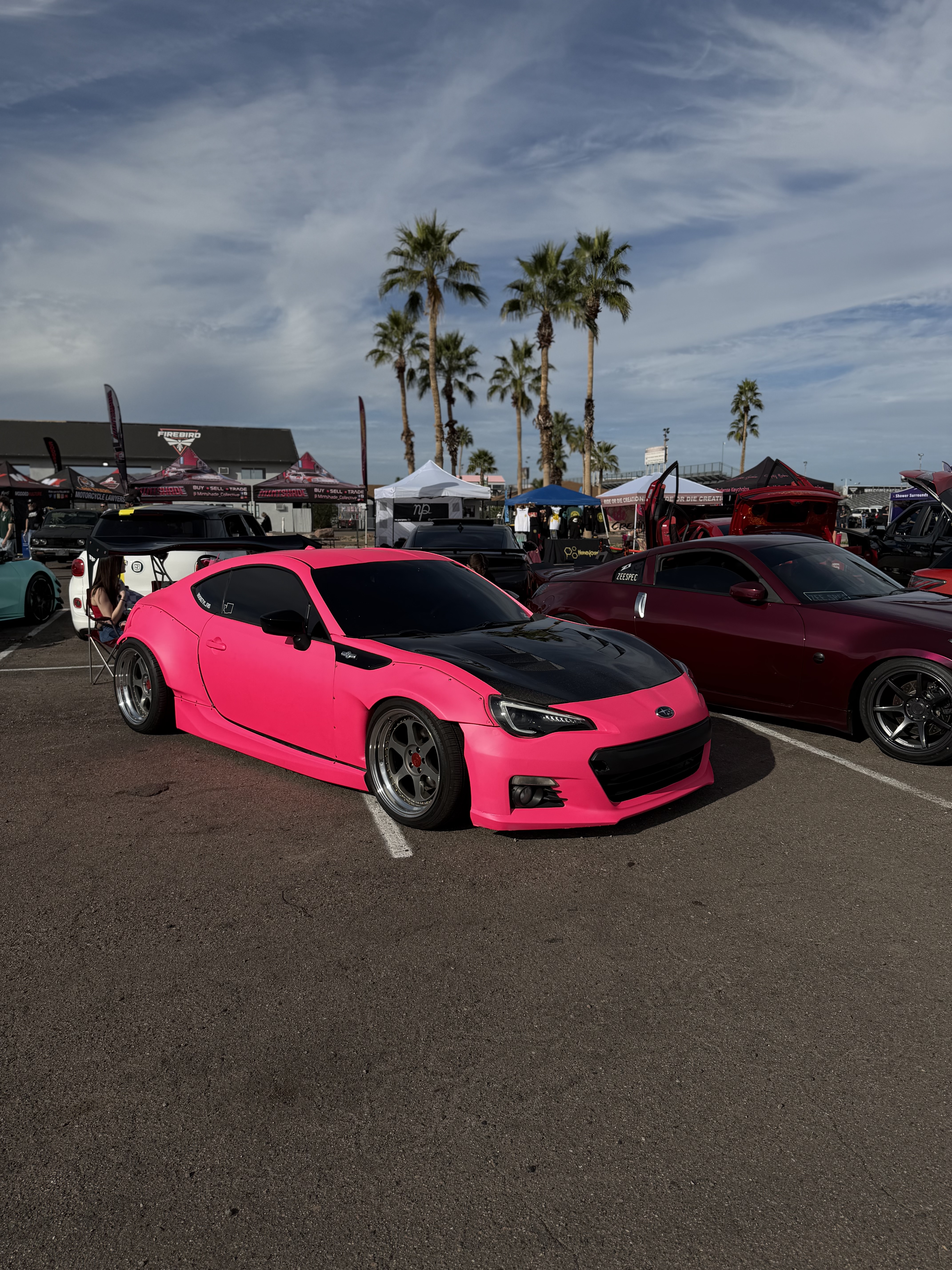 Ultimate Flat Fluorescent Pink Car Vinyl Wrap PET review Caleb 04