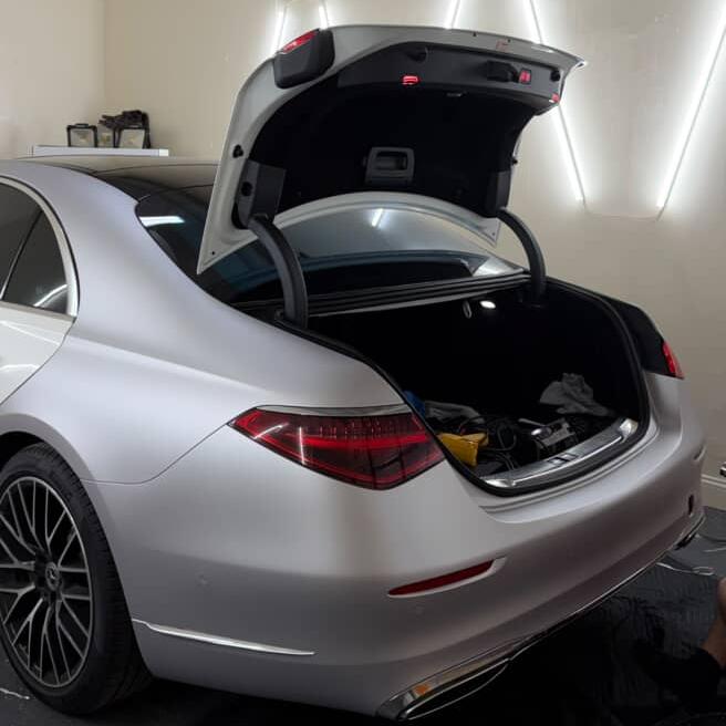 Matte Ultimate Flat Silver Car Vinyl Wrap PET review bandit_brz 04