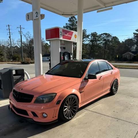 Gloss Salmon Pink Car Vinyl Wrap review wide_catt 04