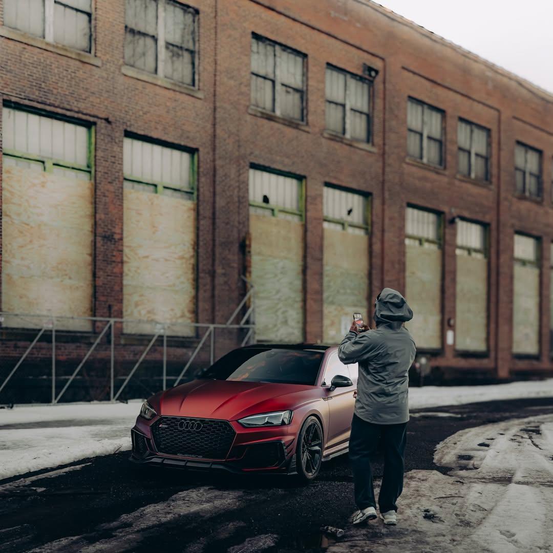 Satin Chrome Metallic Romanee Red Vinyl Wrap | Romania Red Wrap PET review feaargarage 04