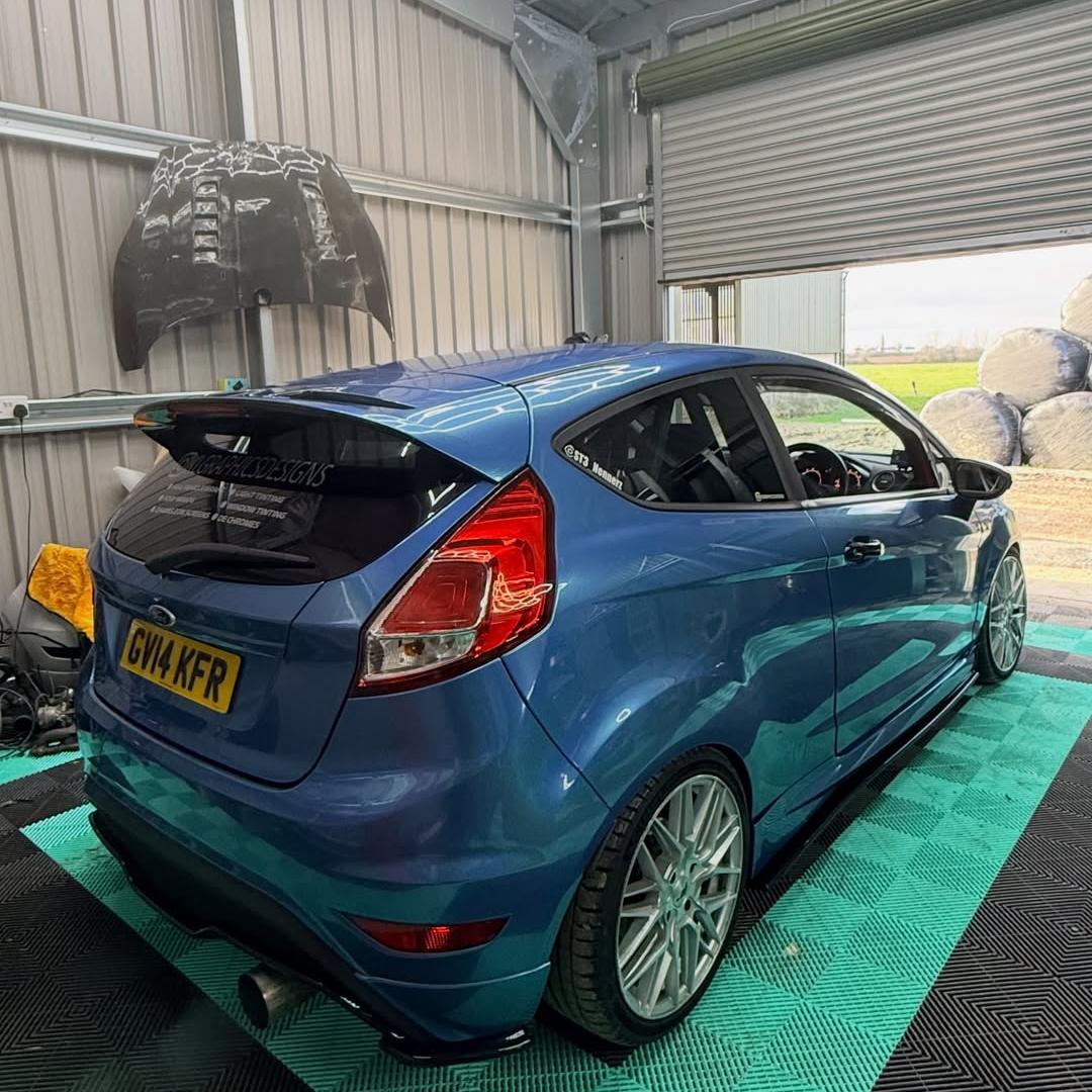 Gloss Metallic Rainbow Laser Blue Car Vinyl Wrap review klgraphicsdesign 04