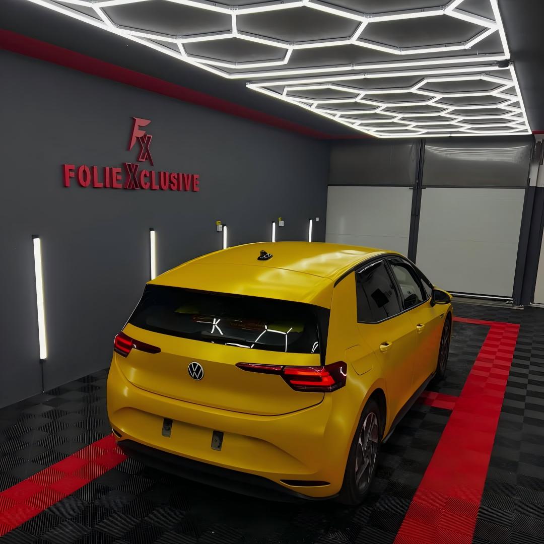 Matte Metallic Satin Energetic Yellow Car Vinyl Wrap review foliexclusive 02