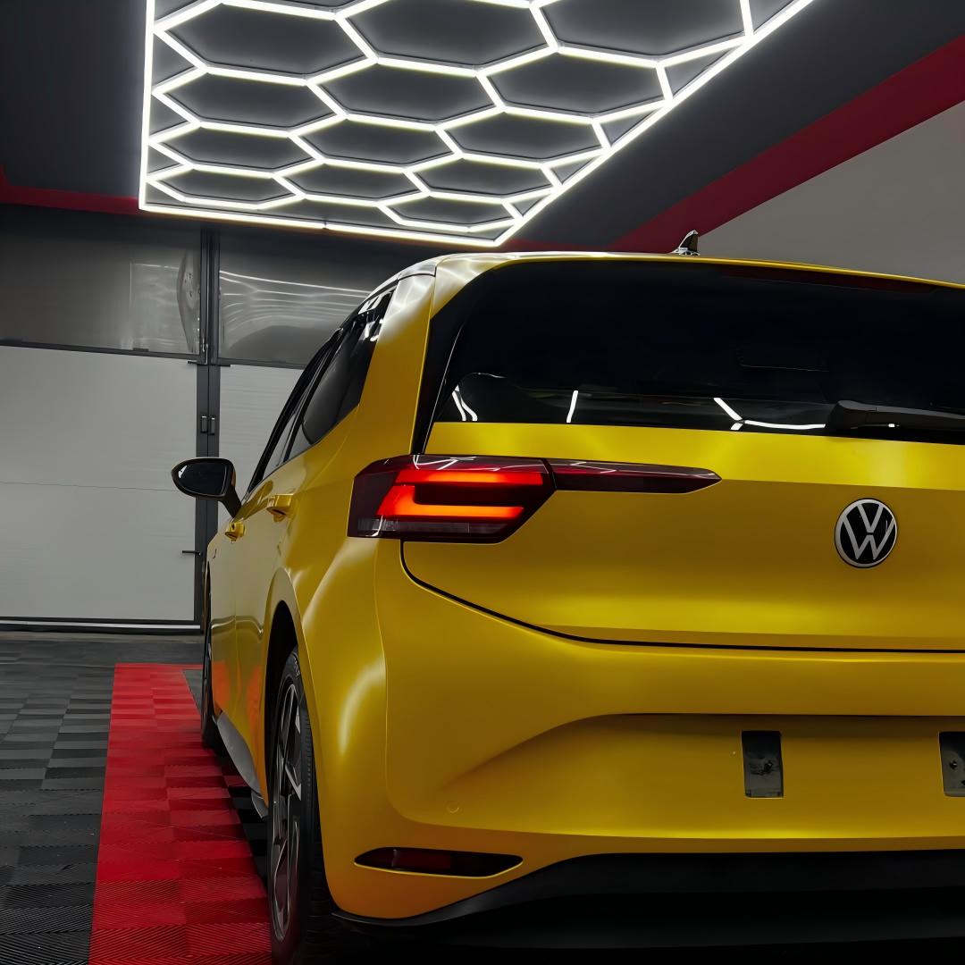 Matte Metallic Satin Energetic Yellow Car Vinyl Wrap review foliexclusive 05