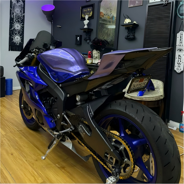 Gloss Metallic Viola Purple Car Vinyl Wrap PET review 2