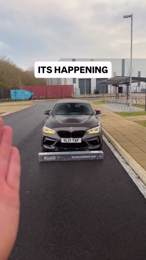 Gloss Metallic Cherry Red Car Vinyl Wrap PET reviewed by