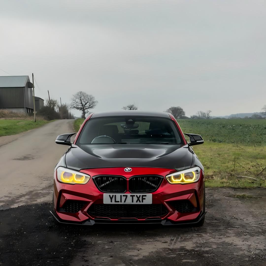 Gloss Metallic Cherry Red Car Vinyl Wrap PET review 3