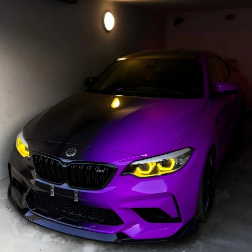 ALUKOVINYL Black to Purple Gradient Custom Car Wraps reviewed by