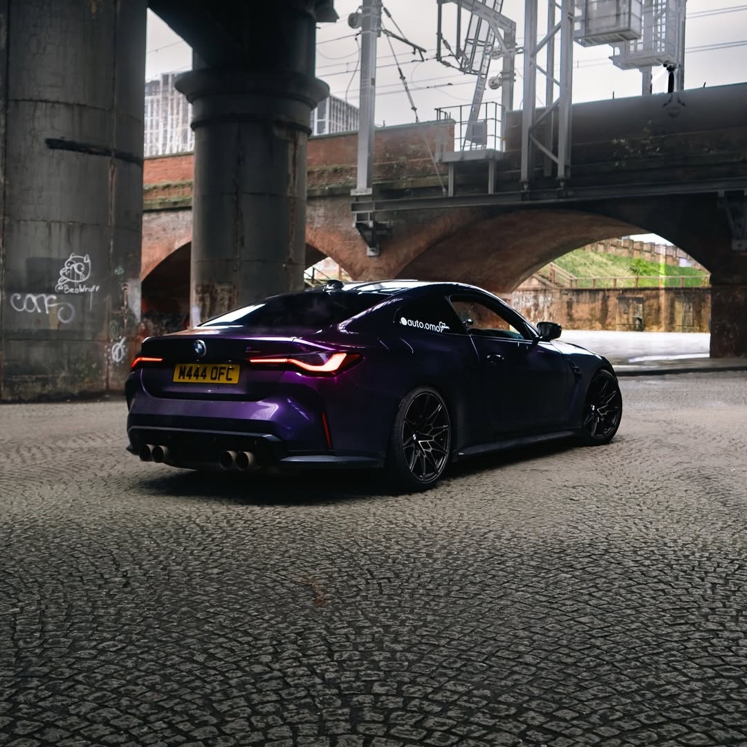 Gloss Metallic Ghost Midnight Purple Car Vinyl Wrap PET review 5