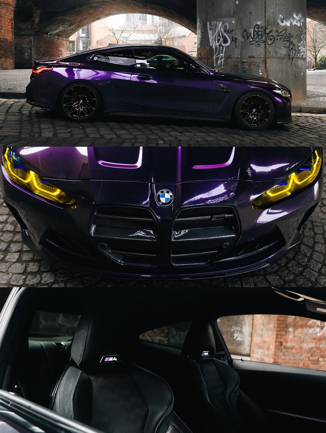 Gloss Metallic Ghost Midnight Purple Car Vinyl Wrap PET review 4