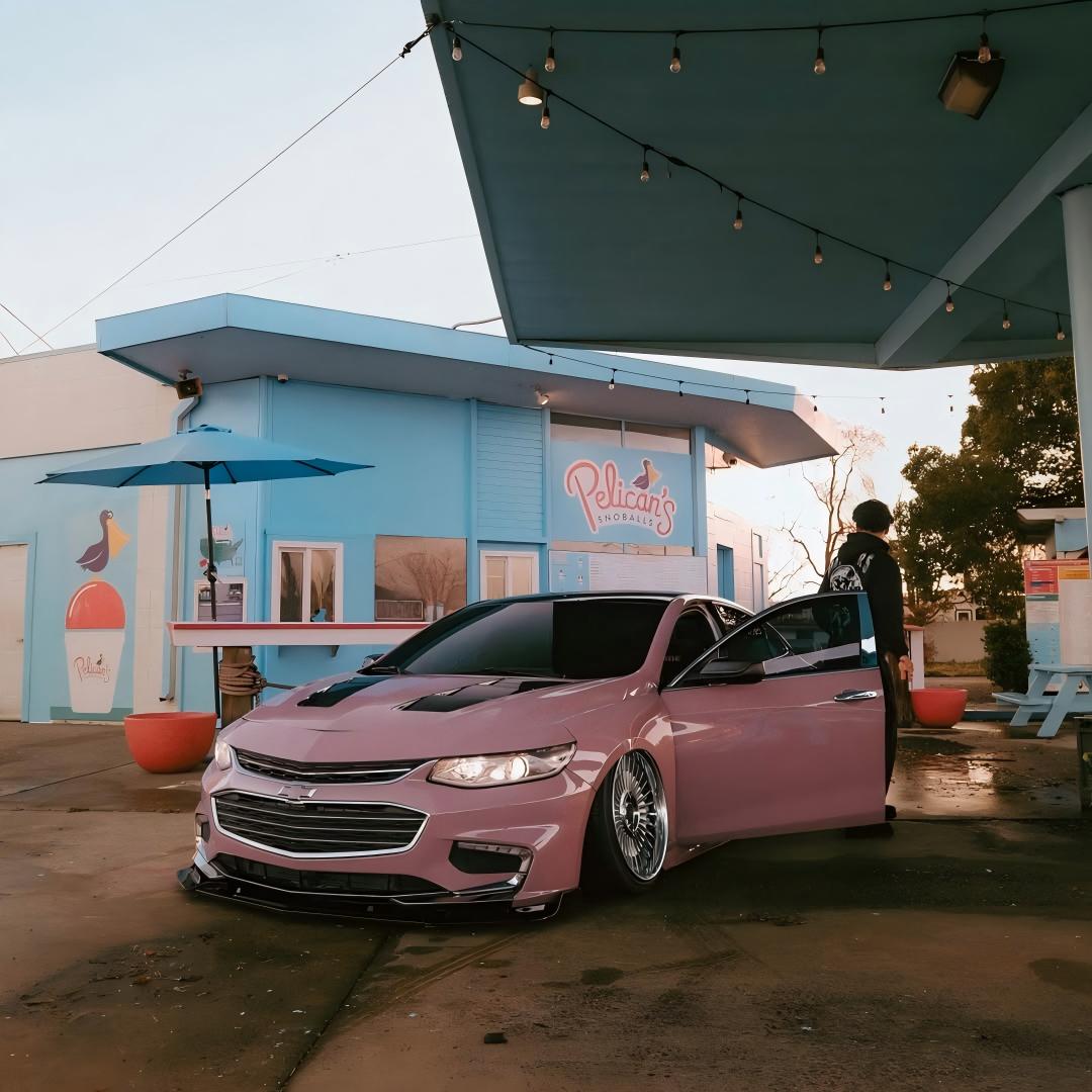 Gloss Rose Latte Pink Car Vinyl Wrap PET review 0