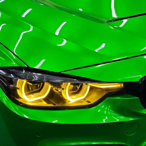 Gloss Metallic Flame Green Car Vinyl Wrap reviewed by