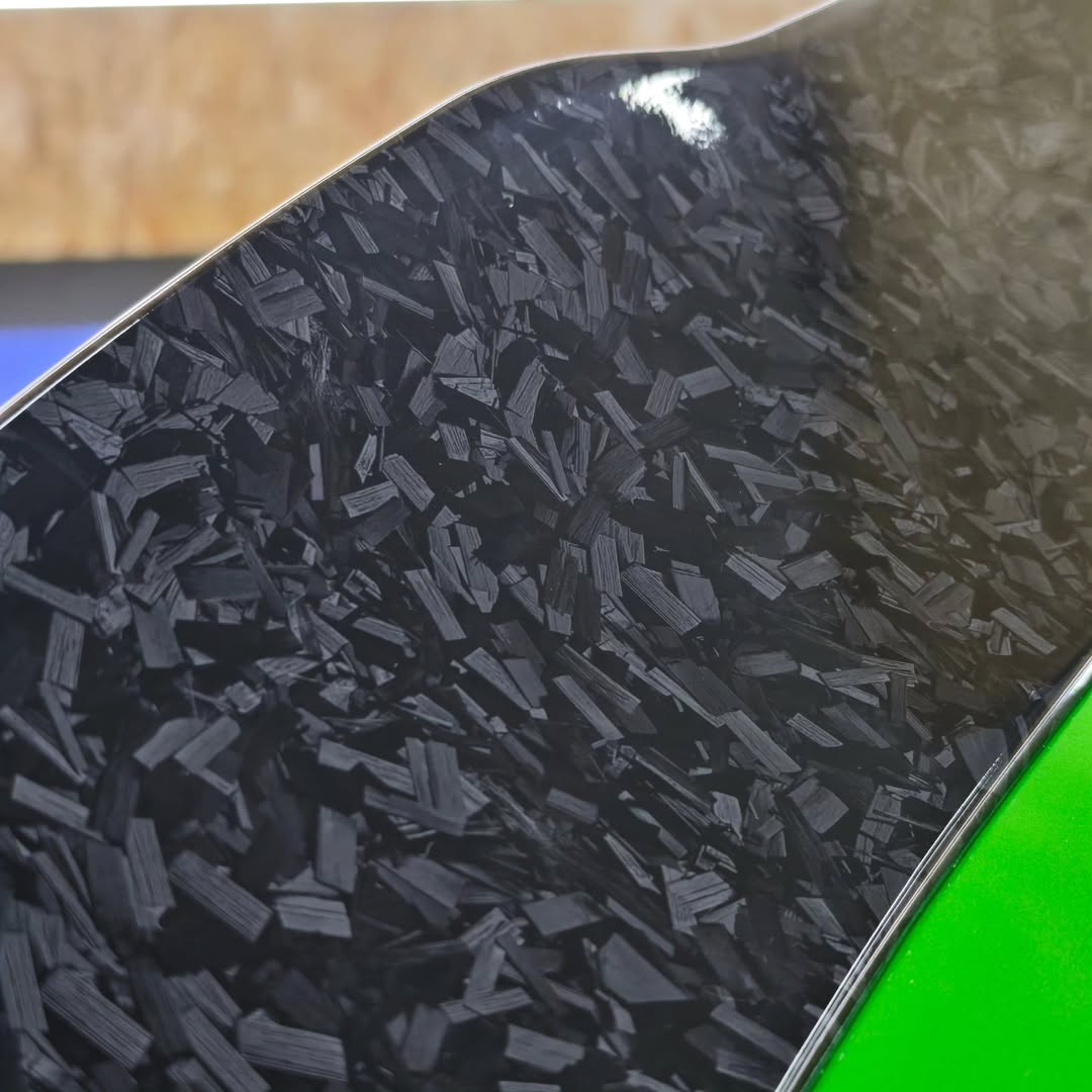 Gloss Black Forged Carbon Car Vinyl Wrap PET review 0