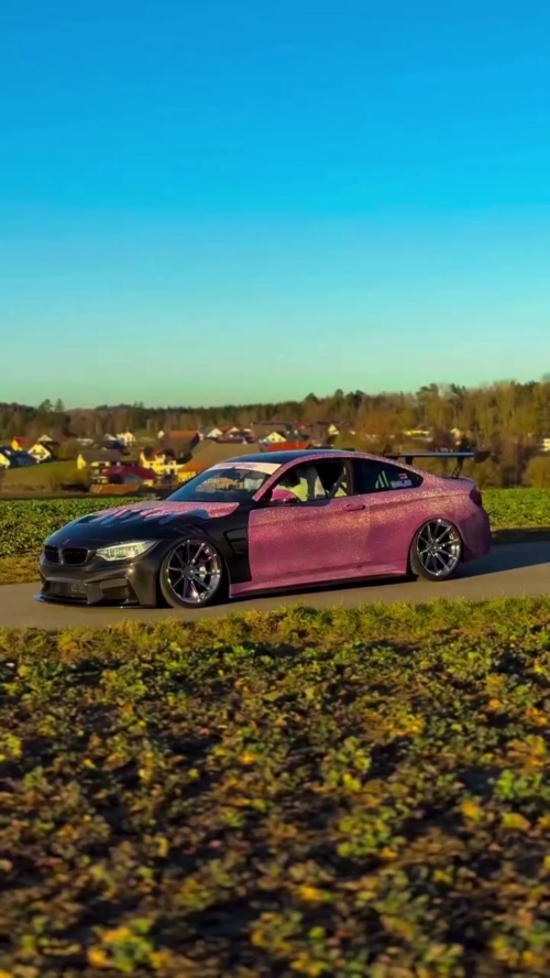 Matte Diamond Glitter Pink Car Vinyl Wrap  reviewed by