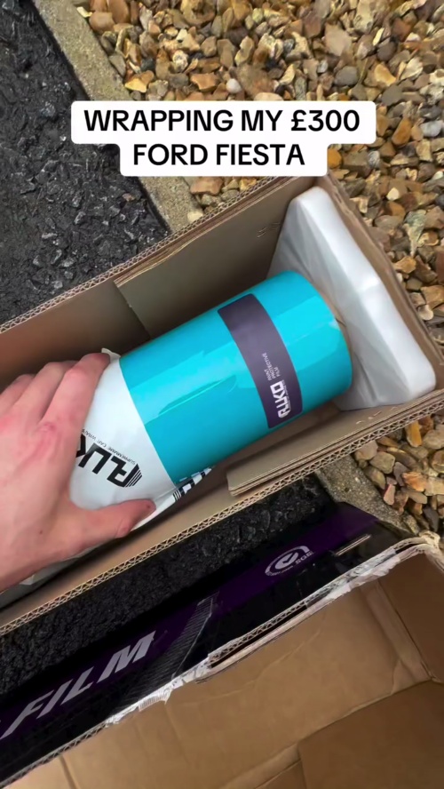 Gloss Miami Blue Car Vinyl Wrap Porsche PET reviewed by