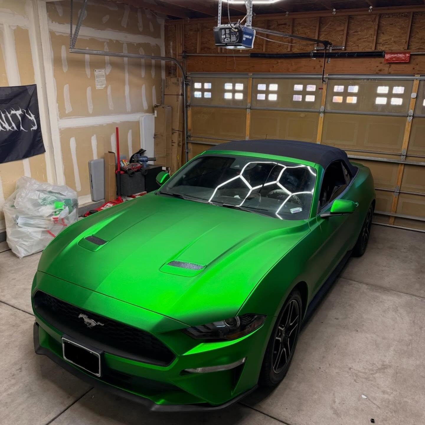 Matte Chrome Green Car Vinyl Wrap  review eternity_customz 00