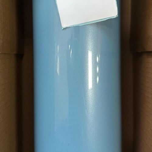 Gloss Metallic Porsche Ice Blue Car Vinyl Wrap PET reviewed by