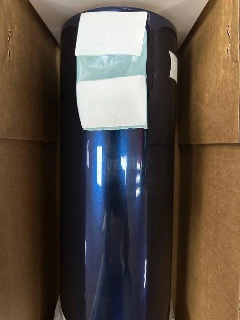 Gloss Metallic Tanzanite Blue Car Vinyl Wrap PET reviewed by