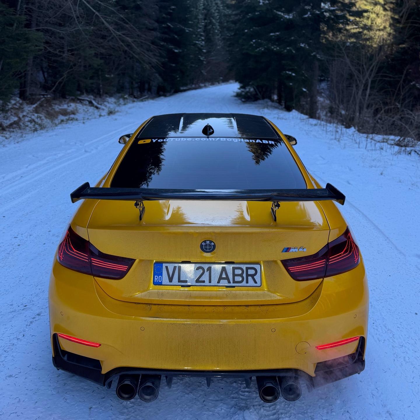 Gloss Metallic Golden Yellow Car Vinyl Wrap PET review 1