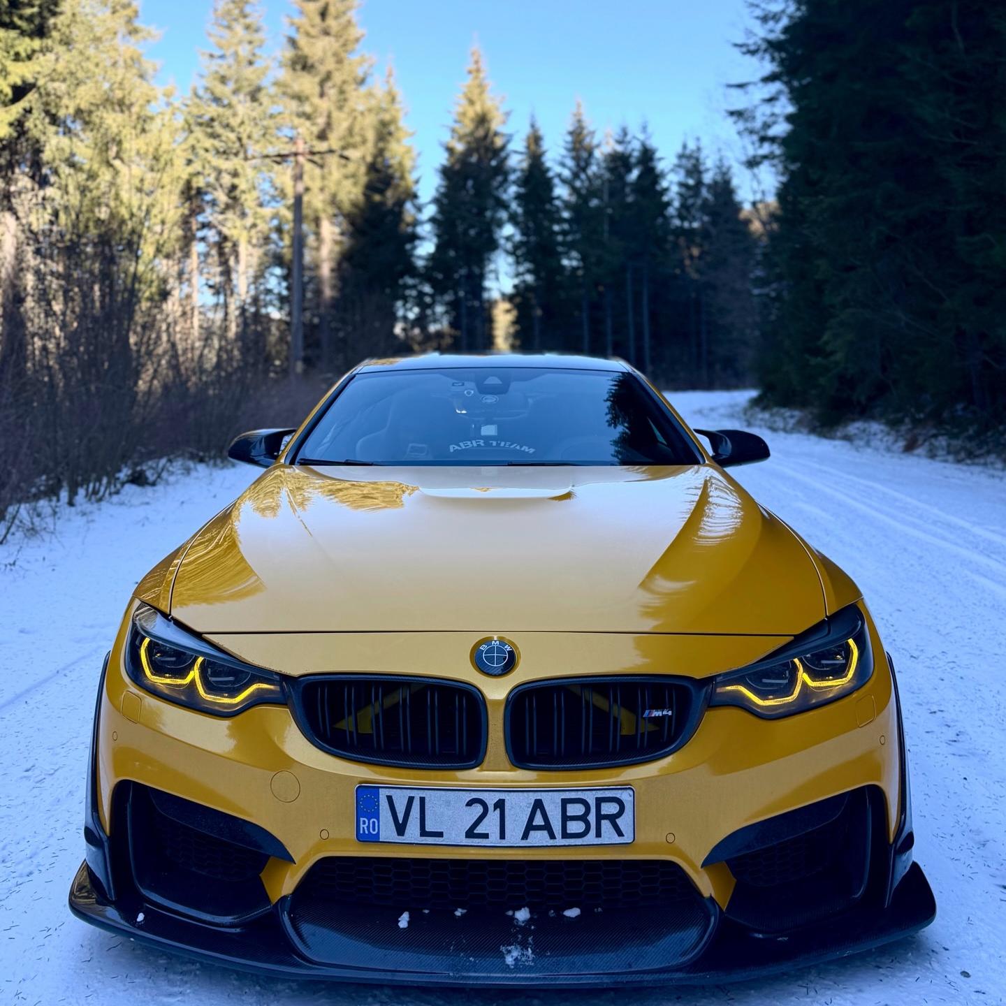 Gloss Metallic Golden Yellow Car Vinyl Wrap PET review 2