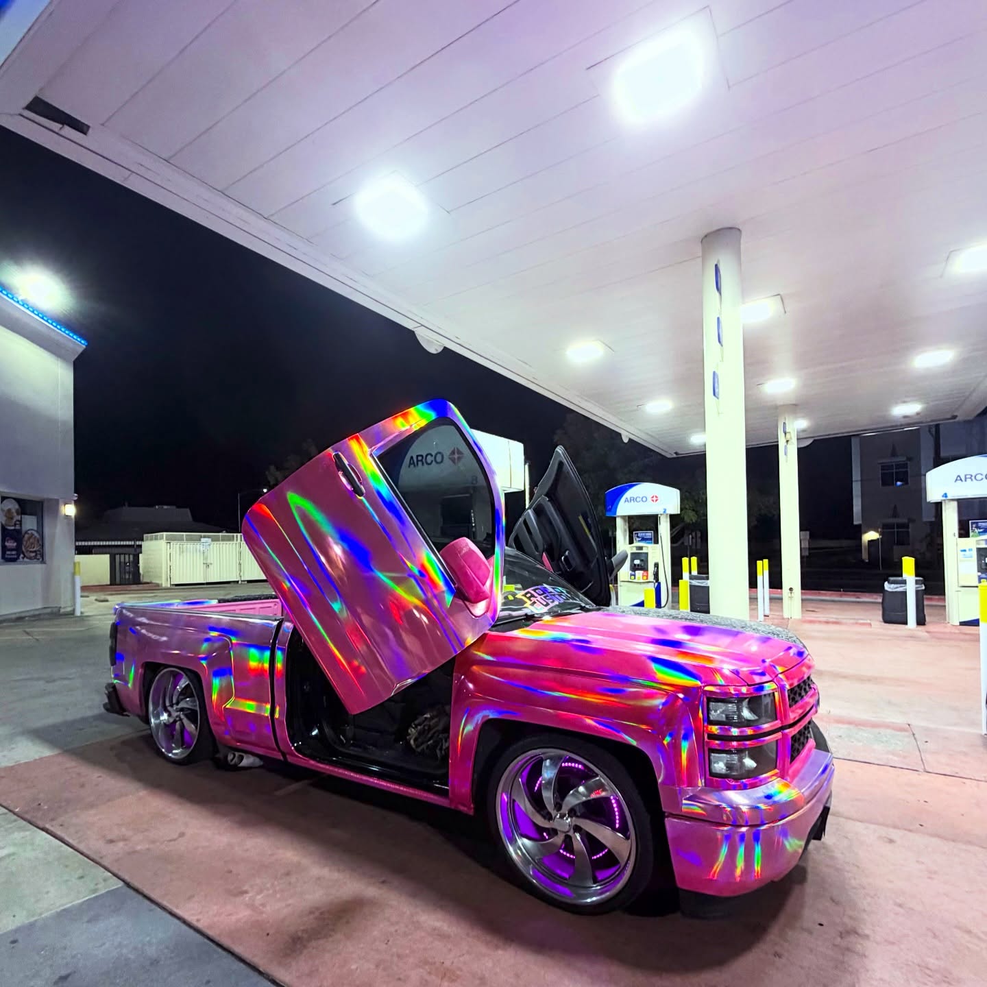 Gloss Pink Holographic Chrome Laser Car Vinyl Wrap Coupe BMW review chiinaxox 05