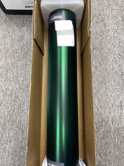 Matte Metallic Chrome Venom Green Car Vinyl Wrap PET reviewed by