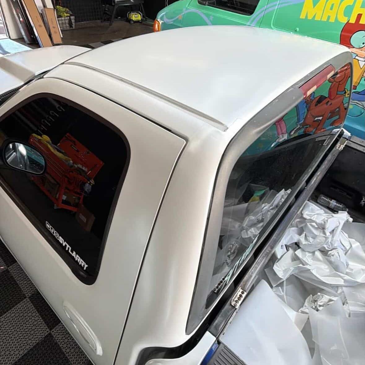 Satin Ceramic Satin White Car Vinyl Wrap PET review svthub 02