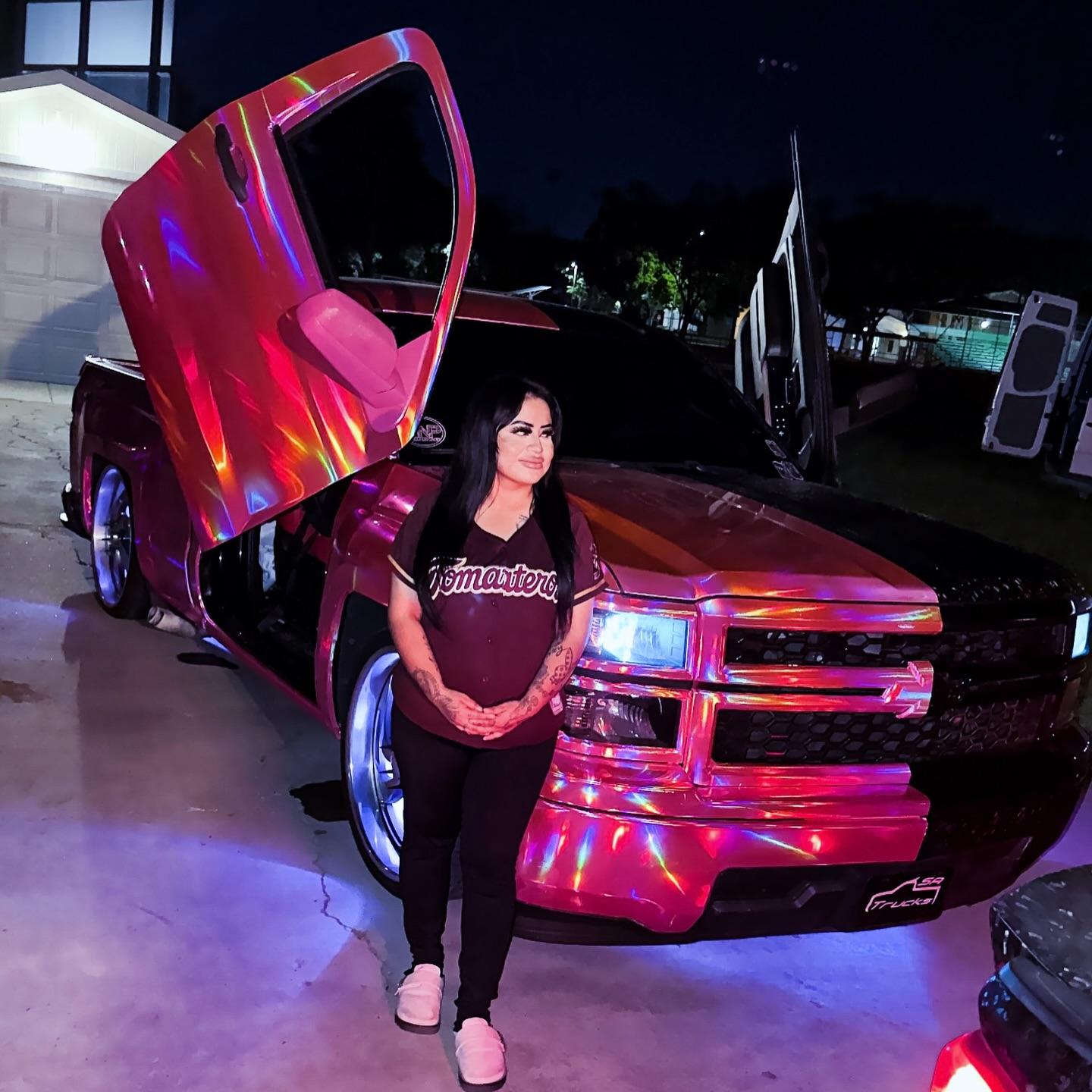 Gloss Pink Holographic Chrome Laser Car Vinyl Wrap Coupe BMW review chiinaxox 02