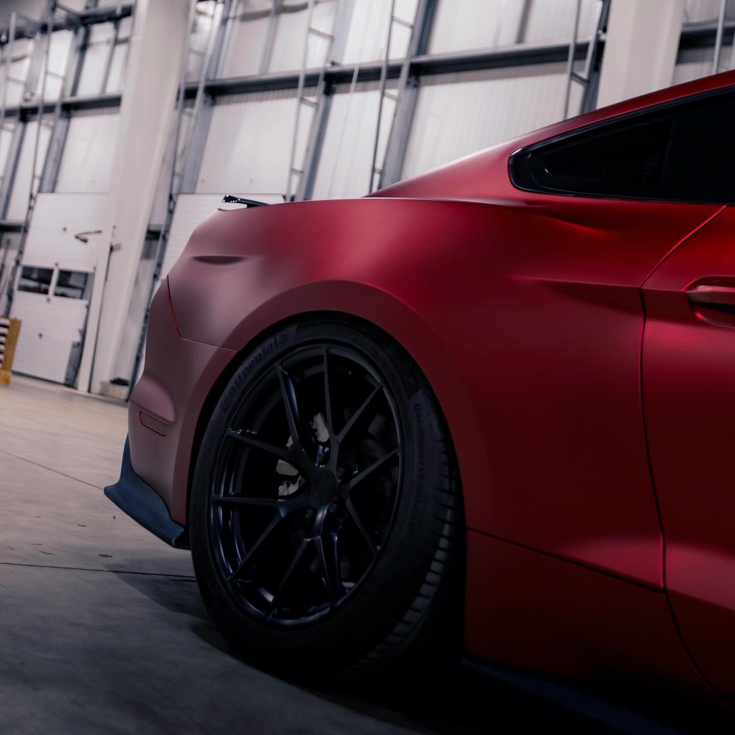 Satin Chrome Metallic Romanee Red Vinyl Wrap | Satin Romanee Red Metallic Chrome review 2