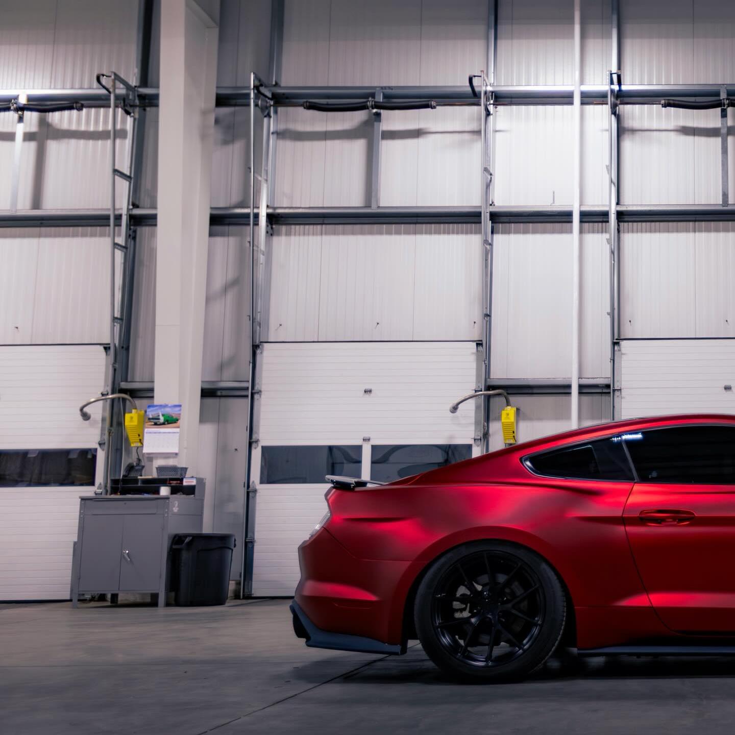 Satin Chrome Metallic Romanee Red Vinyl Wrap | Satin Romanee Red Metallic Chrome review 4