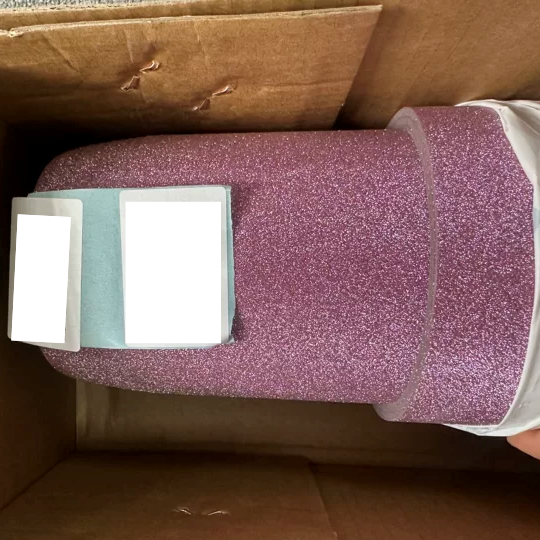 Matte Diamond Glitter Pink Car Vinyl Wrap  review m4._didi 01