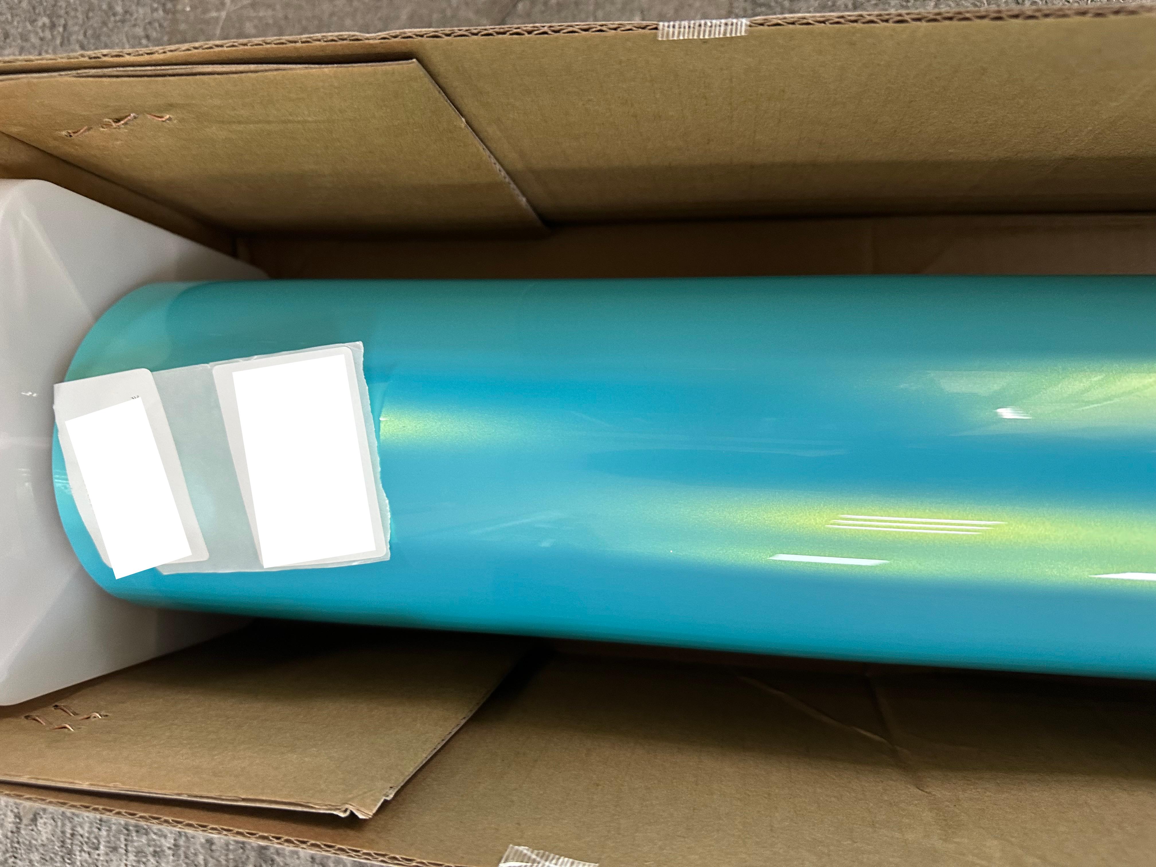 Gloss Metallic Neon Ice Blue Car Vinyl Wrap review notrustfundz 01