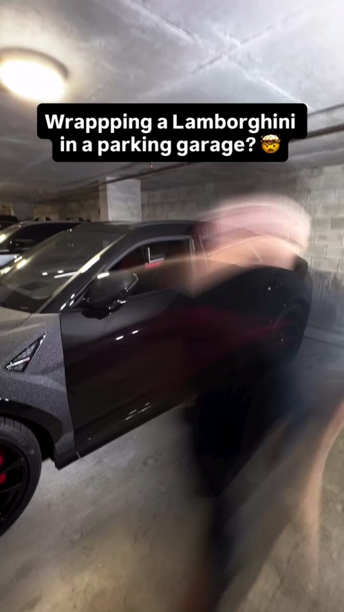 Matte Diamond Glitter Black Car Vinyl Wrap reviewed by