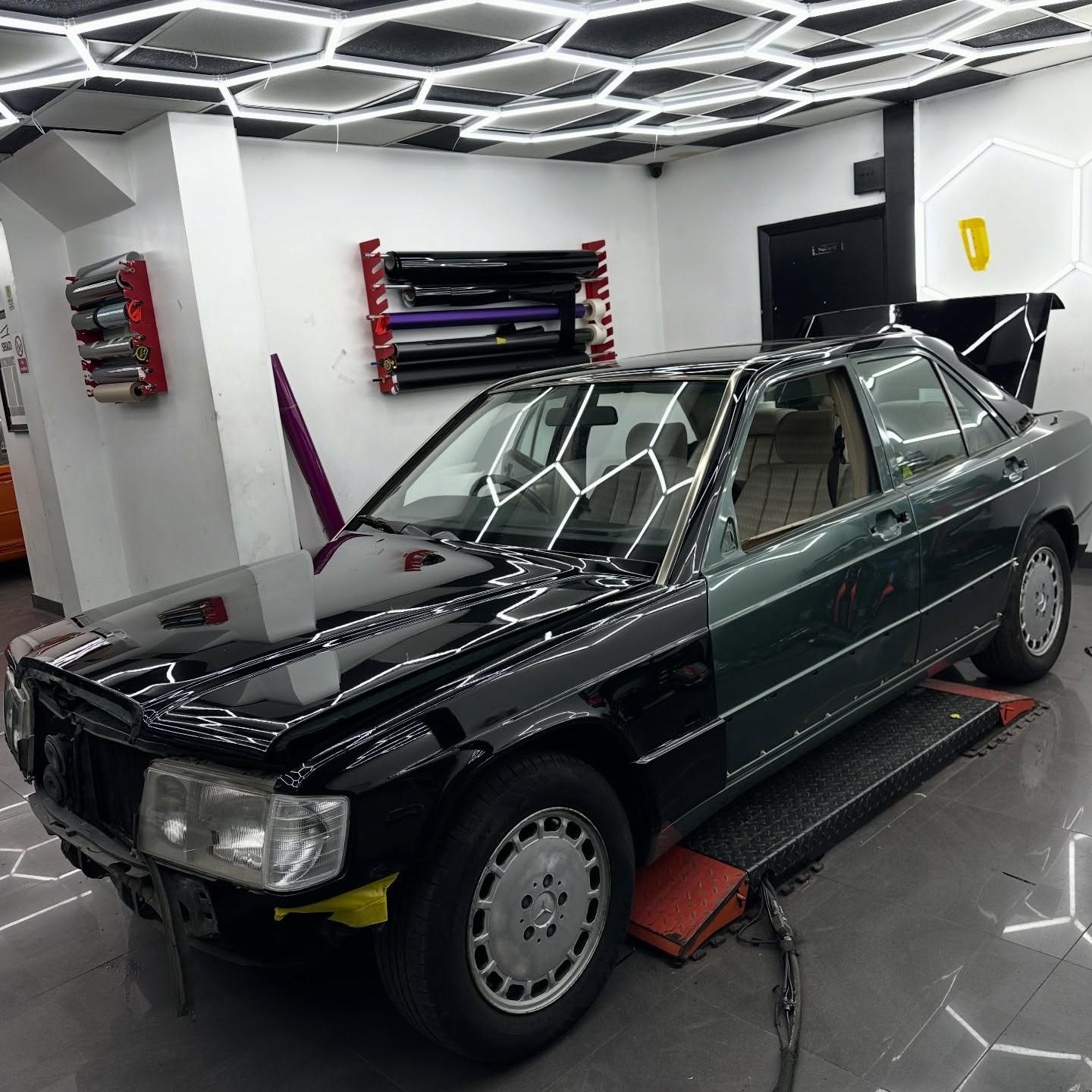 Gloss Self Healing Black Car Vinyl Wrap PET  review 1