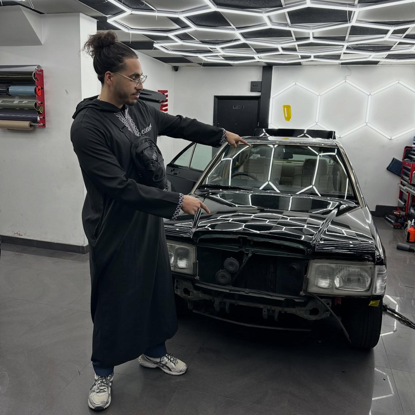 Gloss Self Healing Black Car Vinyl Wrap PET  review 4