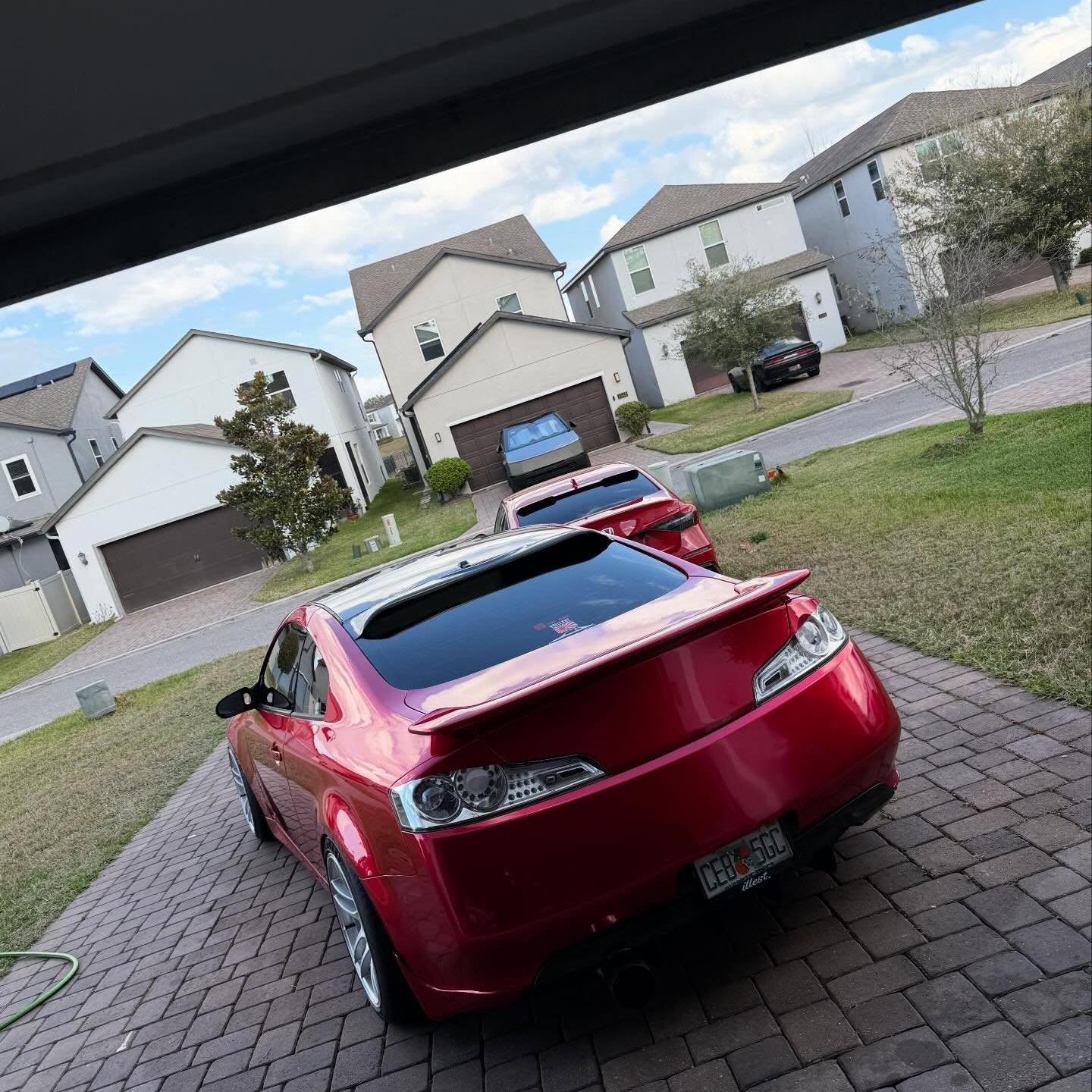 Ultra Glossy Metallic Vampire Red Car Vinyl Wrap BMW PET   review 2