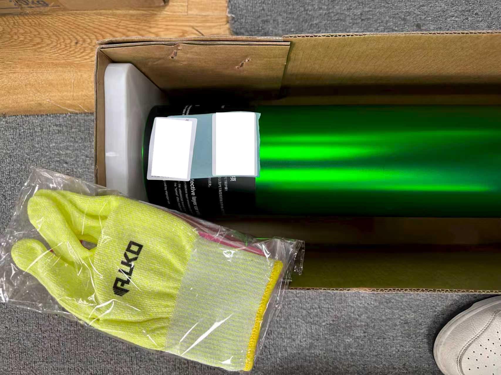 Matte Chrome Green Car Vinyl Wrap  review 0