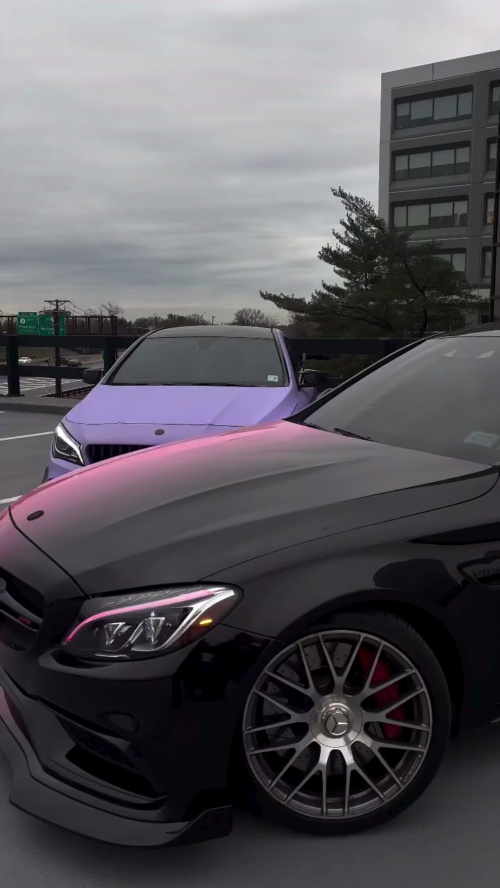 ALUKOVINYL Pink to Black Gradient Custom Printed Vinyl Wrap  reviewed by